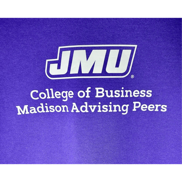 Vintage James Madison JMU College of Business Purple Crewneck Sweatshirt Sz L - Picture 3 of 8
